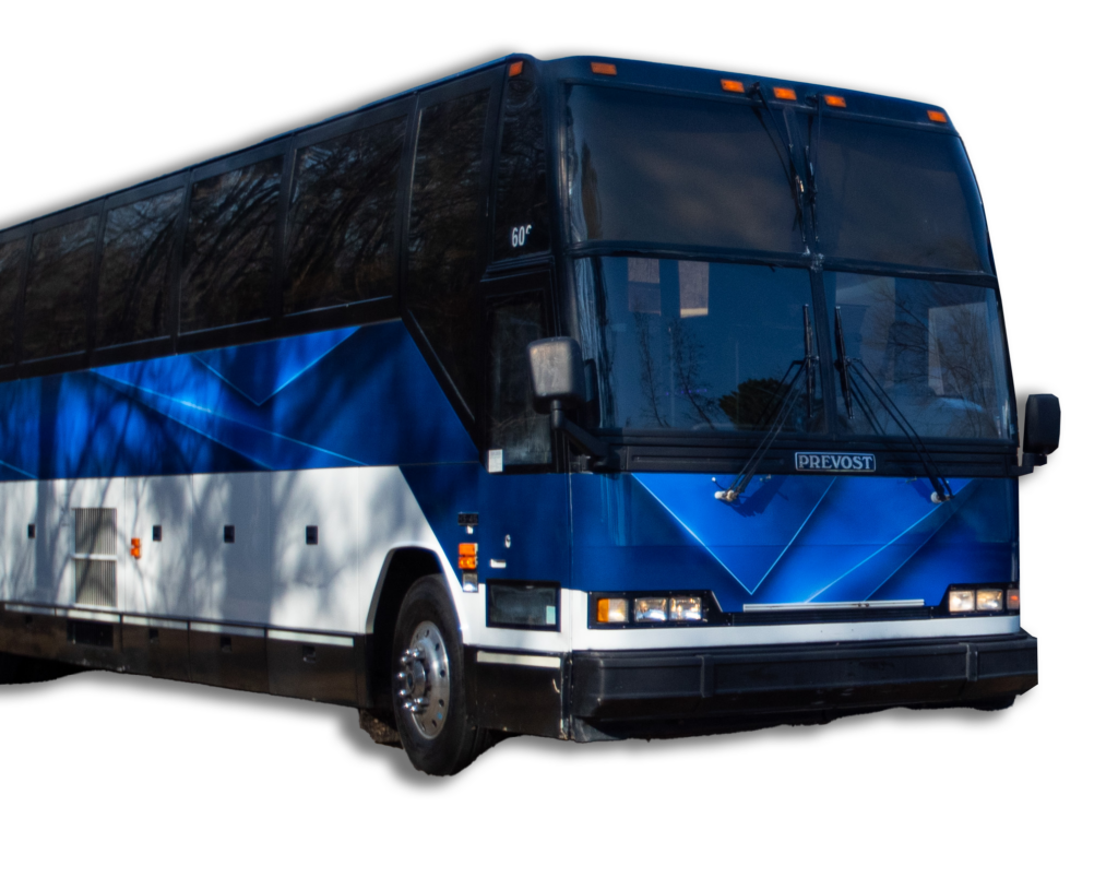 The Blue and White Party Bus The Blue and White Party Bus